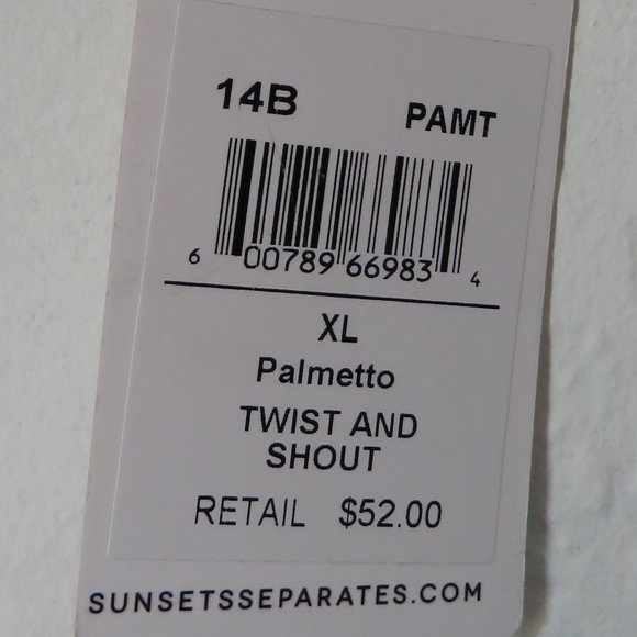 Sunset California Palmetto Bikini Bottom XL - Picture 6 of 10